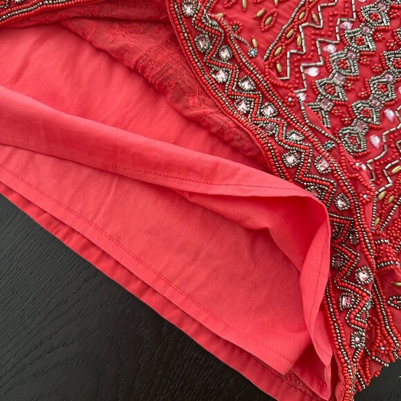 House of Harlow Red Beaded Dress - Picture 4 of 5